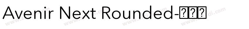 Avenir Next Rounded字体转换